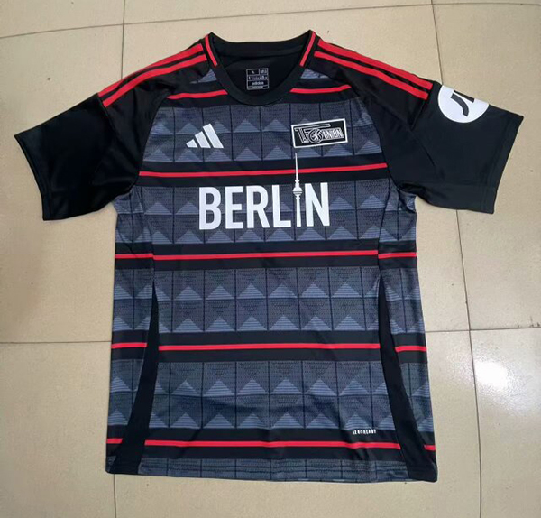 AAA Quality Union Berlin 24/25 Away Black Soccer Jersey